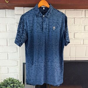 Peter Millar Navy Camouflage Polo Shirt